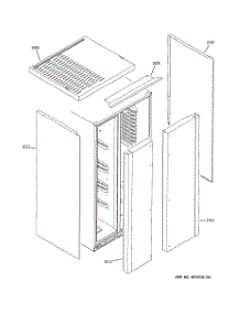 09 - Clad Components parts for Ge Refrigerator GWE23LBTBFSS from AppliancePartsPros.com