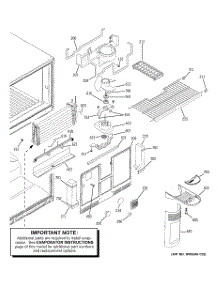 03 - Freezer Section parts for Ge Refrigerator GTS22JBPDRCC from AppliancePartsPros.com