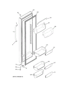 02 - Fresh Food Door parts for Ge Refrigerator GSC23KSWCSS from AppliancePartsPros.com