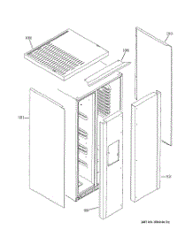 02 - Clad Components parts for Ge Refrigerator GWU23LGTBFSS from AppliancePartsPros.com