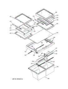 06 - Fresh Food Shelves parts for Ge Refrigerator ETS22XBPDRWW from AppliancePartsPros.com