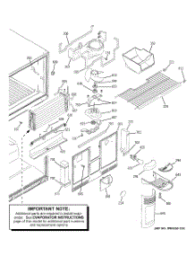 03 - Freezer Section parts for Ge Refrigerator GTS22KCPDRBB from AppliancePartsPros.com