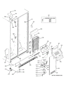 03 - Freezer Section parts for Ge Refrigerator GSH22JSTESS from AppliancePartsPros.com