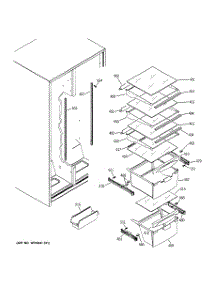 06 - Fresh Food Shelves parts for Ge Refrigerator GSS22IBTBCC from AppliancePartsPros.com