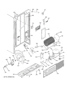 08 - Sealed System & Mother Board parts for Ge Refrigerator BSS25JFTBWW from AppliancePartsPros.com