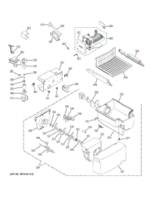 05 - Ice Maker & Dispenser parts for Ge Refrigerator GSE25KETBFWW from AppliancePartsPros.com