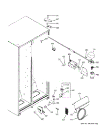 06 - Fresh Food Section parts for Ge Refrigerator BSS25JFTEWW from AppliancePartsPros.com