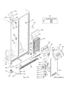 03 - Freezer Section parts for Ge Refrigerator BSS25JSTESS from AppliancePartsPros.com