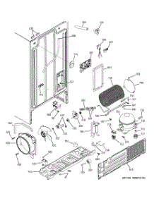 08 - Sealed System & Mother Board parts for Ge Refrigerator ESH22JFWEBB from AppliancePartsPros.com