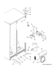 06 - Fresh Food Section parts for Ge Refrigerator GSE25KETBFBB from AppliancePartsPros.com