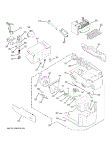 06 - Ice Maker & Dispenser parts for Ge Refrigerator DSD26DGWCBG from AppliancePartsPros.com