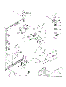 07 - Fresh Food Section parts for Ge Refrigerator DSD26DGWCBG from AppliancePartsPros.com