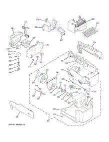 07 - Ice Maker & Dispenser parts for Ge Refrigerator PHE25PGTEFBB from AppliancePartsPros.com