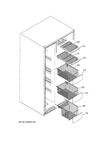 05 - Freezer Shelves parts for Ge Refrigerator GSE25MGTECSS from AppliancePartsPros.com