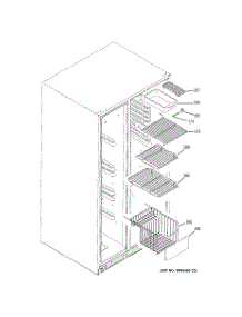 05 - Freezer Shelves parts for Ge Refrigerator GCE23LBWAFBB from AppliancePartsPros.com