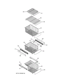 06 - Freezer Shelves parts for Ge Refrigerator PHE25PGTEFWW from AppliancePartsPros.com