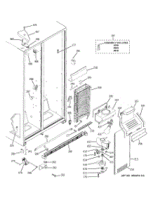 03 - Freezer Section parts for Ge Refrigerator GSE22KETBFBB from AppliancePartsPros.com