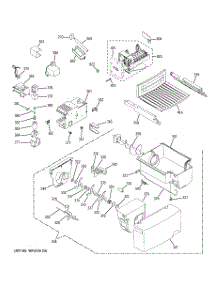 05 - Ice Maker & Dispenser parts for Ge Refrigerator GSE22KETBFBB from AppliancePartsPros.com