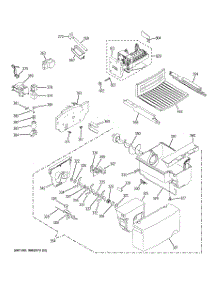 05 - Ice Maker & Dispenser parts for Ge Refrigerator GSH25JFTEBB from AppliancePartsPros.com
