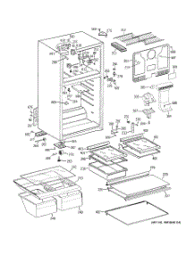 02 - Cabinet parts for Ge Refrigerator GTT16GBSERWW from AppliancePartsPros.com