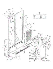 03 - Freezer Section parts for Ge Refrigerator ESH22JFWAWW from AppliancePartsPros.com