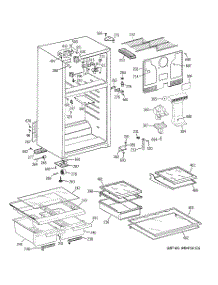 02 - Cabinet parts for Ge Refrigerator GTL17JBWERBS from AppliancePartsPros.com