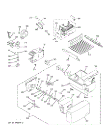05 - Ice Maker & Dispenser parts for Ge Refrigerator ESH22JFWCWW from AppliancePartsPros.com