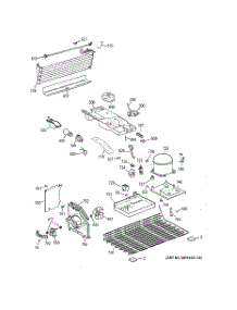 03 - Unit Parts parts for Ge Refrigerator GTE16HBWKRWW from AppliancePartsPros.com