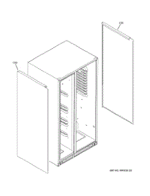 03 - Clad Components parts for Ge Refrigerator CSS25USWASS from AppliancePartsPros.com