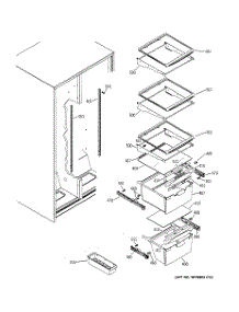 07 - Fresh Food Shelves parts for Ge Refrigerator GSE22KETAFSS from AppliancePartsPros.com
