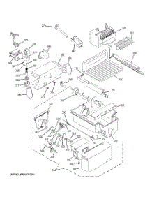 06 - Ice Maker & Dispenser parts for Ge Refrigerator GSE25MGTBCSS from AppliancePartsPros.com