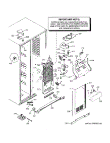 04 - Freezer Section parts for Ge Refrigerator GSS25LSWASS from AppliancePartsPros.com