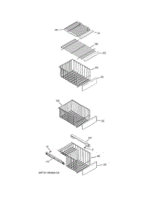 06 - Freezer Shelves parts for Ge Refrigerator GSL25LGWABS from AppliancePartsPros.com