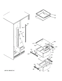 07 - Fresh Food Shelves parts for Ge Refrigerator GSH25IFTBCC from AppliancePartsPros.com