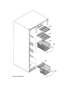 05 - Freezer Shelves parts for Ge Refrigerator GSS25TSWASS from AppliancePartsPros.com