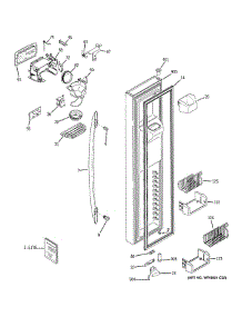 Freezer Door parts for Ge Refrigerator CSW25LSWASS from AppliancePartsPros.com