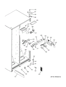 05 - Fresh Food Section parts for Ge Refrigerator GSE20IBTBFBB from AppliancePartsPros.com