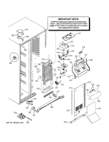 03 - Freezer Section parts for Ge Refrigerator GSE25MGTBCBB from AppliancePartsPros.com