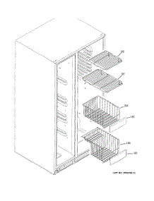 05 - Freezer Shelves parts for Ge Refrigerator DSD26DHWABG from AppliancePartsPros.com