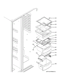 08 - Fresh Food Shelves parts for Ge Refrigerator GSS25QSWASS from AppliancePartsPros.com