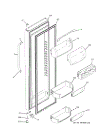 02 - Fresh Food Door parts for Ge Refrigerator GSS25KSWASS from AppliancePartsPros.com
