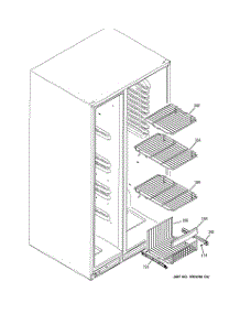 05 - Freezer Shelves parts for Ge Refrigerator GSS25KSWASS from AppliancePartsPros.com