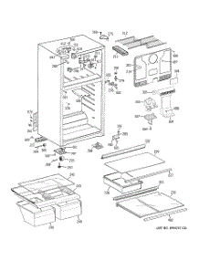02 - Cabinet parts for Ge Refrigerator GTY18ULWARBB from AppliancePartsPros.com