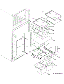 05 - Fresh Food Shelves parts for Ge Refrigerator GTS18SBSBRSS from AppliancePartsPros.com
