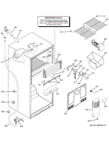 02 - Freezer Section parts for Ge Refrigerator GTS18KCPLRCC from AppliancePartsPros.com