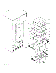 07 - Fresh Food Shelves parts for Ge Refrigerator GSS22IFPJWW from AppliancePartsPros.com