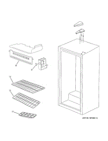 02 - Cabinet parts for Ge Refrigerator SMR03BASWW from AppliancePartsPros.com