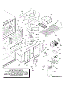03 - Freezer Section parts for Ge Refrigerator PTS22SCRARBS from AppliancePartsPros.com