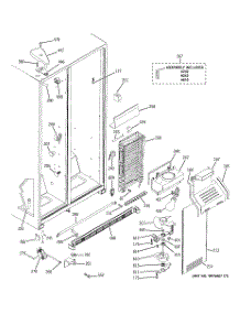 03 - Freezer Section parts for Ge Refrigerator GSS25JFPEBB from AppliancePartsPros.com