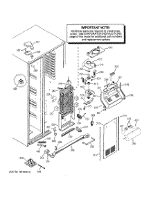 04 - Freezer Section parts for Ge Refrigerator PSS26SGPASS from AppliancePartsPros.com